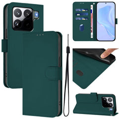 Funda para teléfono de cuero de color sólido...