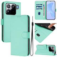 Funda para teléfono de cuero de color sólido...