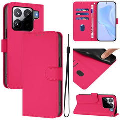 Funda para teléfono de cuero de color sólido...