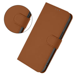 Funda para teléfono de cuero de color sólido...