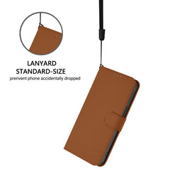 Funda para teléfono de cuero de color sólido...