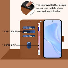 Funda para teléfono de cuero de color sólido...