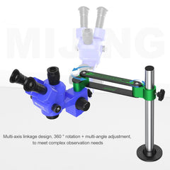Brazo de soporte metálico para microscopio Mijing MJ4015