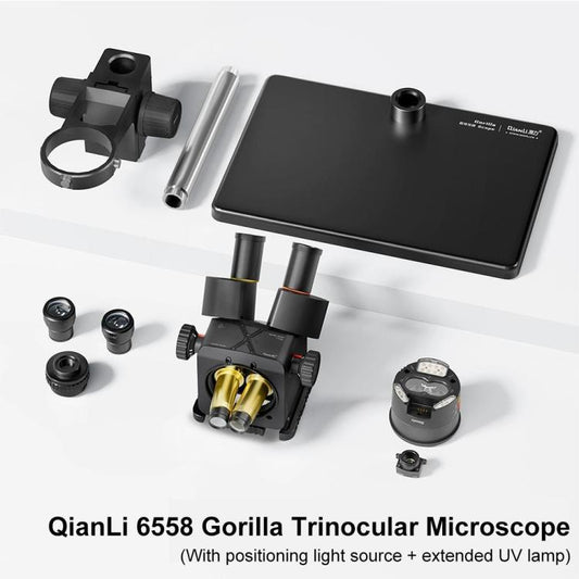 Microscopio trinocular QianLi 6558 Gorilla d...