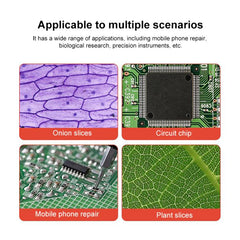 Microscopio trinocular YCS 1S Max de base gr...