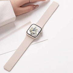 Correa de reloj de silicona magnética con te...
