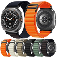 Correa de reloj de nailon con hebilla negra ...
