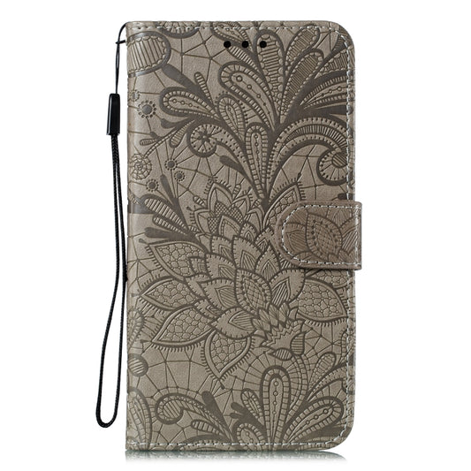 Funda de cuero con tapa horizontal de flores...