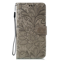 Funda de cuero con tapa horizontal de flores...