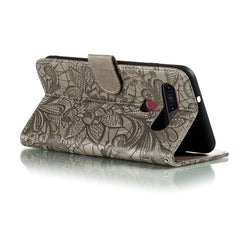 Funda de cuero con tapa horizontal de flores...