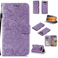 Funda de cuero con tapa horizontal de flores...