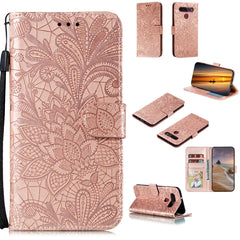 Funda de cuero con tapa horizontal de flores...
