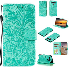 Funda de cuero con tapa horizontal de flores...