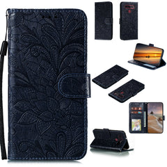 Funda de cuero con tapa horizontal de flores...