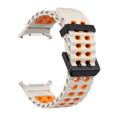Correa de reloj de silicona con doble fila d...
