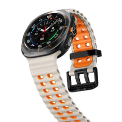 Correa de reloj de silicona con doble fila d...