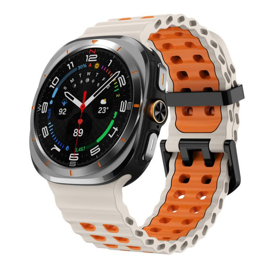 Correa de reloj de silicona con doble fila d...