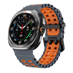 Correa de reloj de silicona con doble fila d...