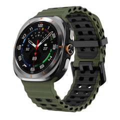 Correa de reloj de silicona con doble fila d...