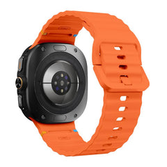 Correa de reloj de silicona con costuras ond...