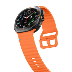 Correa de reloj de silicona con costuras ond...