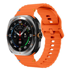 Correa de reloj de silicona con costuras ond...