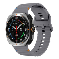 Correa de reloj de silicona con costuras ond...