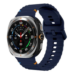Correa de reloj de silicona con costuras ond...