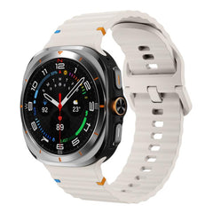 Correa de reloj de silicona con costuras ond...