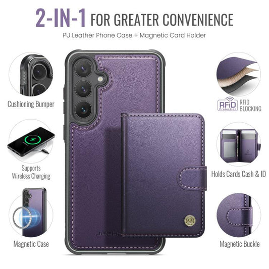 Funda de cuero para teléfono JEehOOD J09 con...