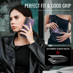 Funda de cuero para teléfono JEehOOD J09 con...