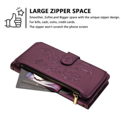 Funda de cuero para teléfono con cartera mul...