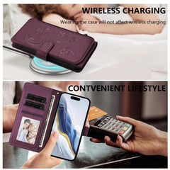 Funda de cuero para teléfono con cartera mul...