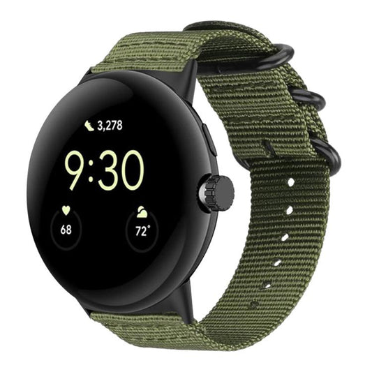 Correa de reloj de lona de nailon con hebill...