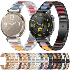 Correa de reloj de resina metálica con tres ...