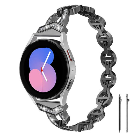 Correa de reloj de acero inoxidable con diam...