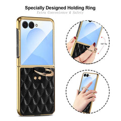 Funda para teléfono de cuero sintético con a...