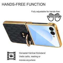 Funda para teléfono de cuero sintético con a...