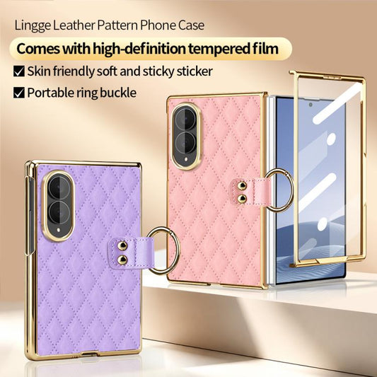 Funda para teléfono de cuero sintético con a...
