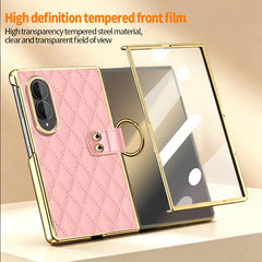 Funda para teléfono de cuero sintético con a...