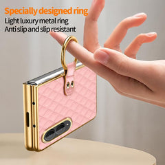 Funda para teléfono de cuero sintético con a...