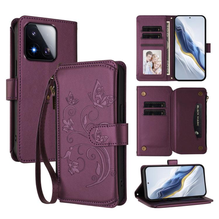 Funda de cuero para teléfono con cartera mul...