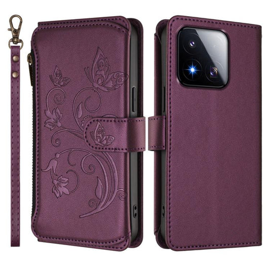 Funda de cuero para teléfono con cartera mul...
