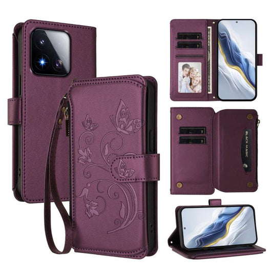 Funda de cuero para teléfono con cartera mul...