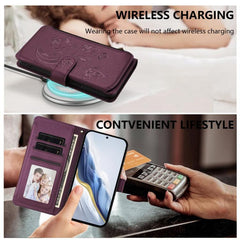 Funda de cuero para teléfono con cartera mul...