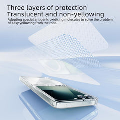Funda para teléfono ABEEL transparente, magn...