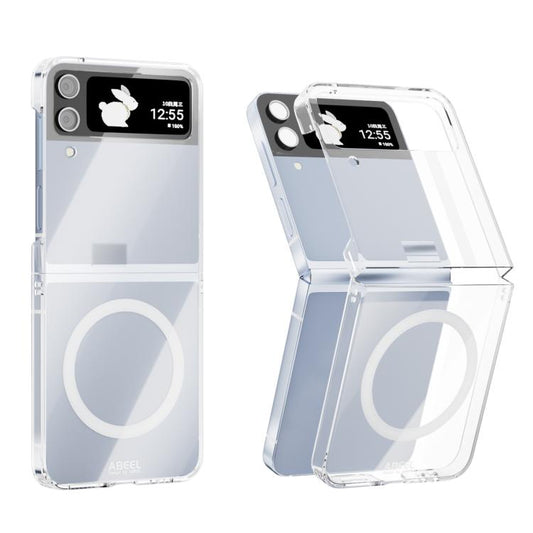 Funda para teléfono ABEEL transparente, magn...