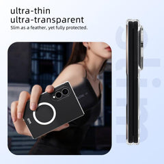 Funda para teléfono ABEEL transparente, magn...