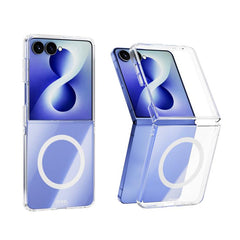 Funda para teléfono ABEEL transparente, magn...