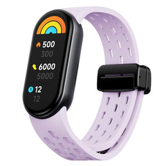 Correa de reloj de silicona negra con hebill...
